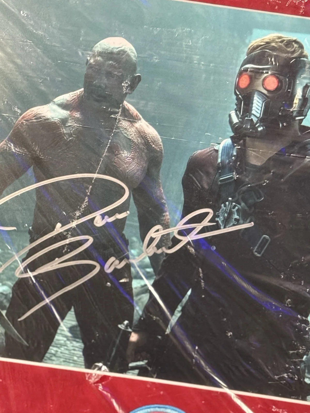 Guardians of the Galaxy Framed Autographed dave Bautista Beckett Authenticated, image 2