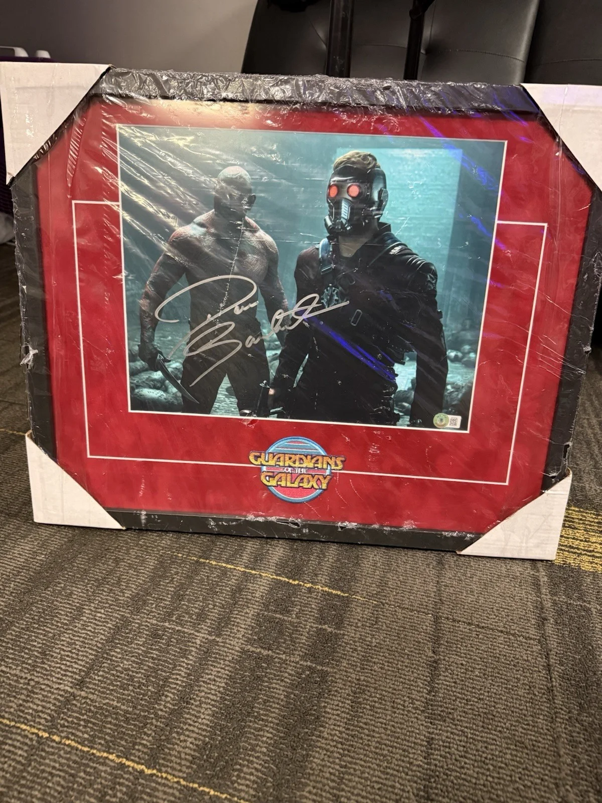 Guardians of the Galaxy Framed Autographed dave Bautista Beckett Authenticated, image 5