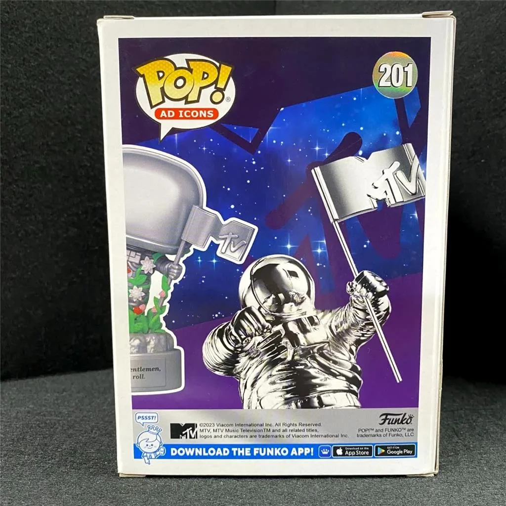 Matt Pinfield signed MTV Moon Person Funko Pop! 201 Figure autograph Beckett BAS, изображение 3