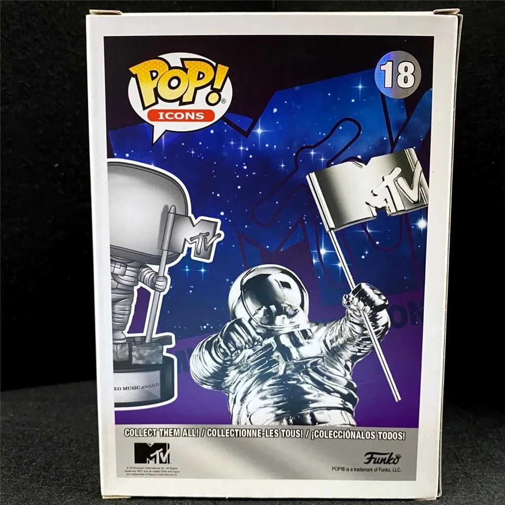 Matt Pinfield signed MTV Moon Person Funko Pop! 18 Figure autograph Beckett BAS, image 3