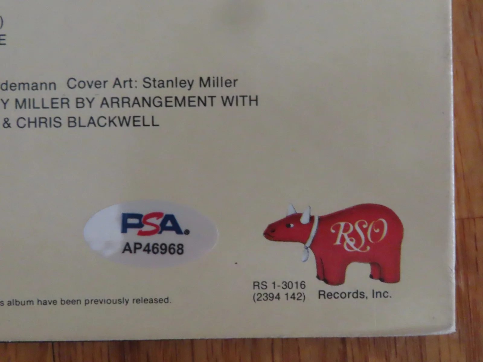 STEVE WINWOOD signed BLIND FAITH 1969 Record PSA AP46968 Can't Find My Way Home, изображение 3