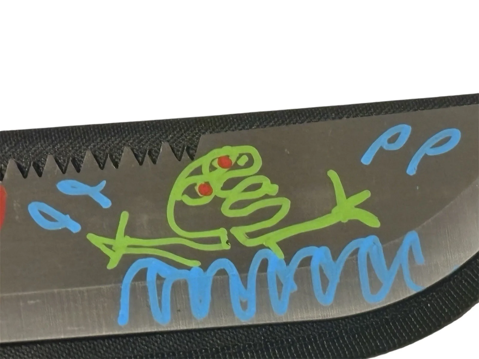 Ari Lehman — Ari Lehman Signed Machete With Artwork Friday The 13th Jason Beckett BAS COA, изображение 2