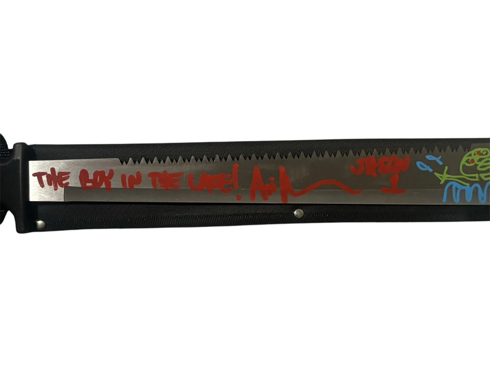 Ari Lehman — Ari Lehman Signed Machete With Artwork Friday The 13th Jason Beckett BAS COA, изображение 3
