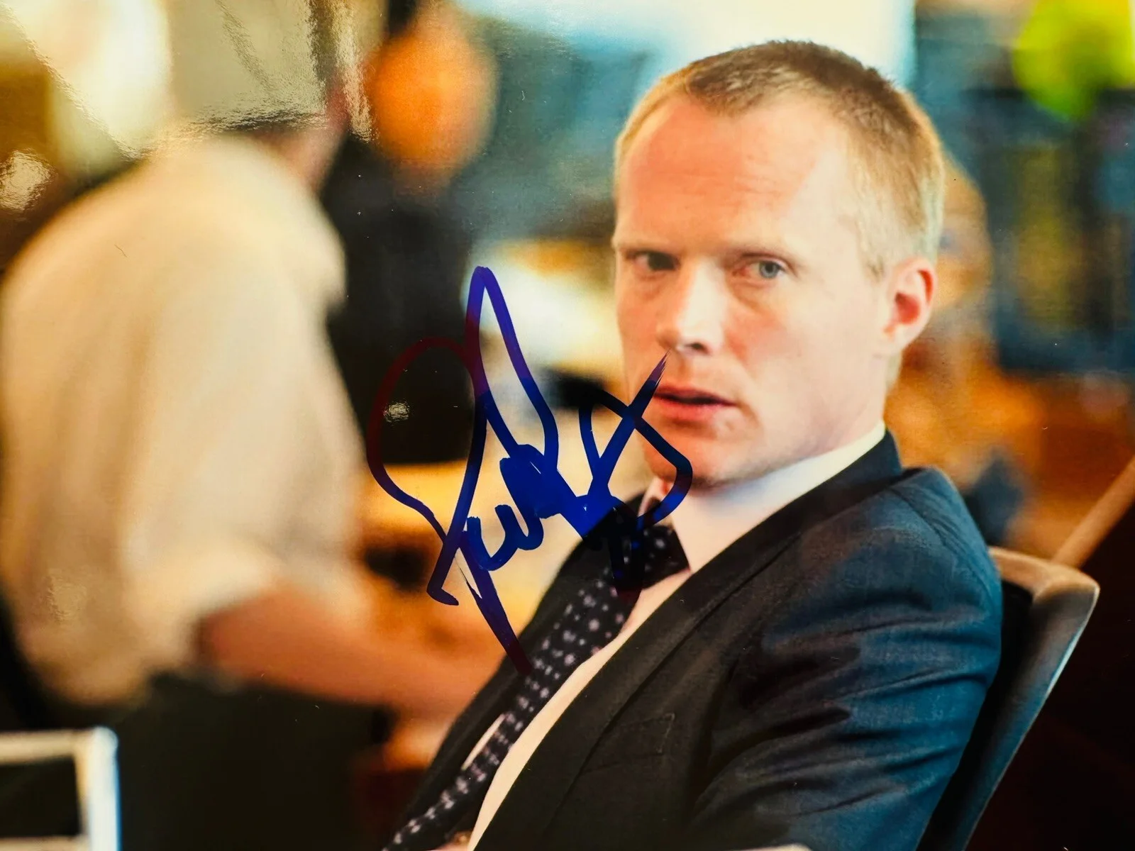 Paul Bettany — Paul Bettany signed 8x10 photo. Exact In Person Proof. Avengers, изображение 2
