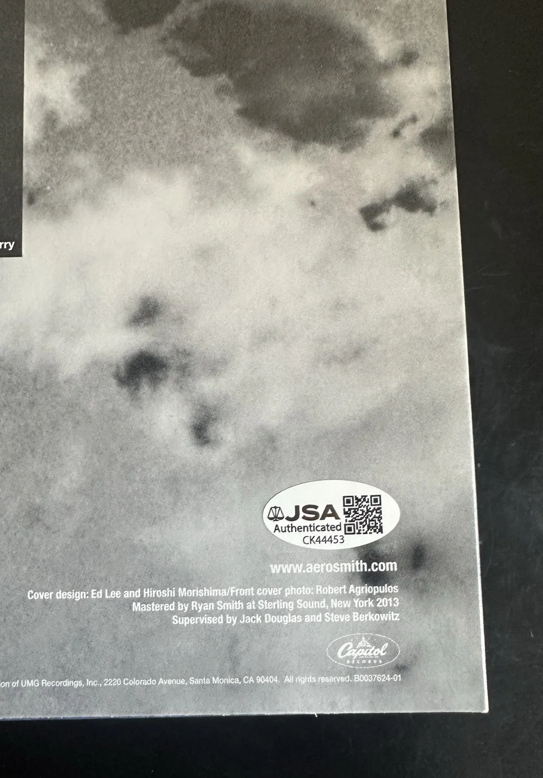 TOM HAMILTON SIGNED AEROSMITH SELF-TITLED VINYL RECORD ALBUM LP BASSIST JSA COA, image 5