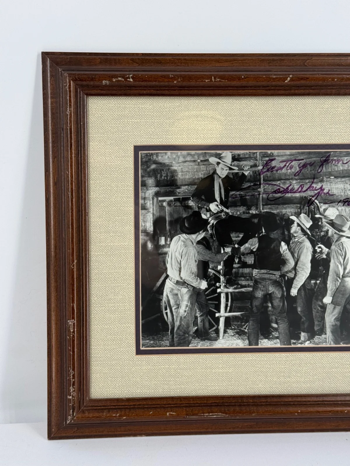 John Wayne — John Wayne AUTOGRAPHED SIGNED 1967 The War Wagon Western Framed Photograph, image 3