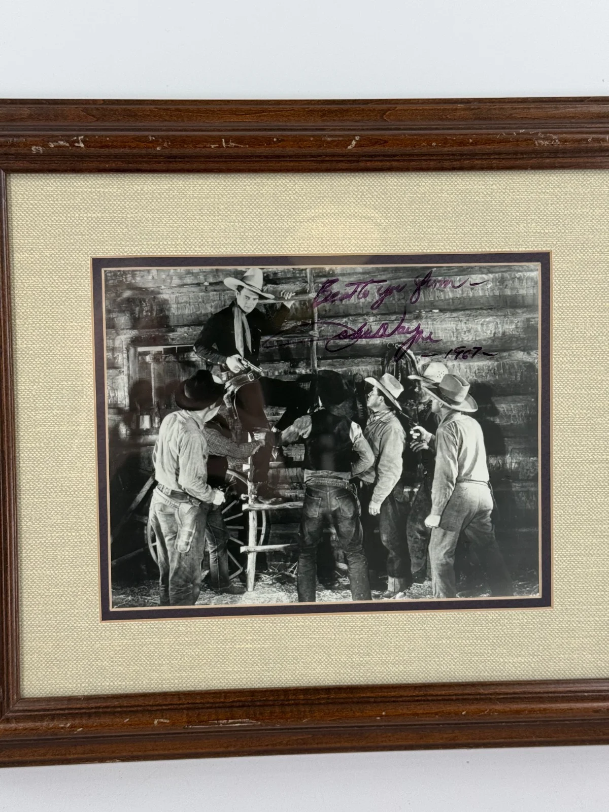 John Wayne — John Wayne AUTOGRAPHED SIGNED 1967 The War Wagon Western Framed Photograph, image 4