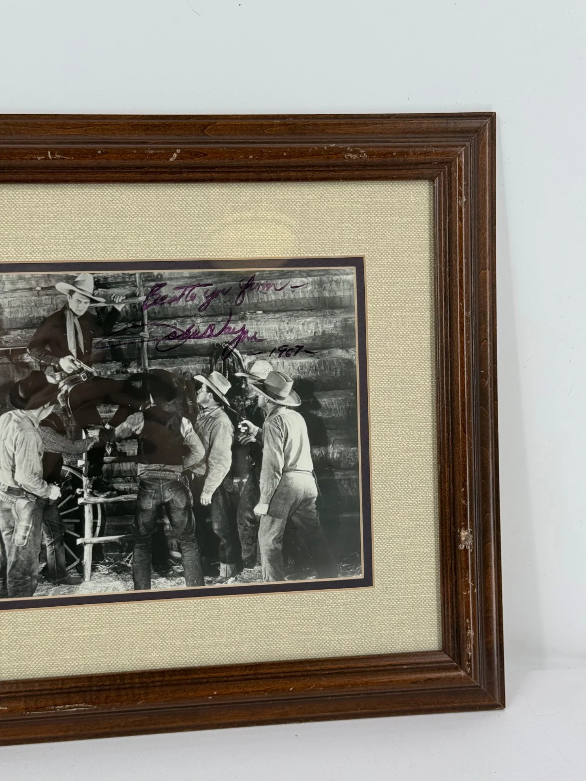 John Wayne — John Wayne AUTOGRAPHED SIGNED 1967 The War Wagon Western Framed Photograph, image 5