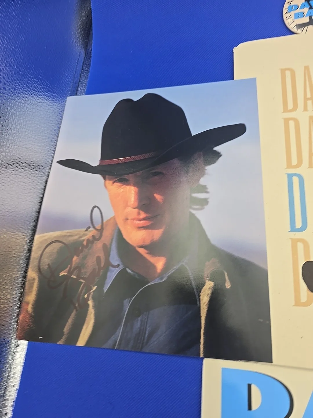 David Ball Fan Club Memorabilia Lot: 8x10 Photos Autograph Buttons Stickers, image 5