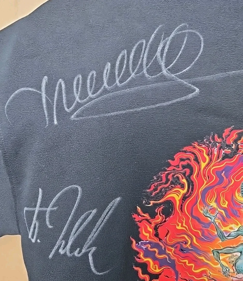 The HU band REAL SIGNED Hoodie Mens XL Autographed Black Rare Mongolian Rock ++, изображение 4