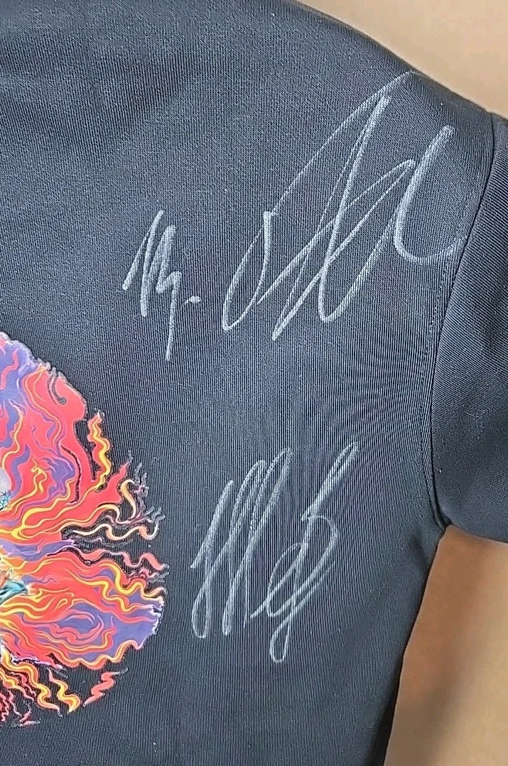 The HU band REAL SIGNED Hoodie Mens XL Autographed Black Rare Mongolian Rock ++, изображение 5