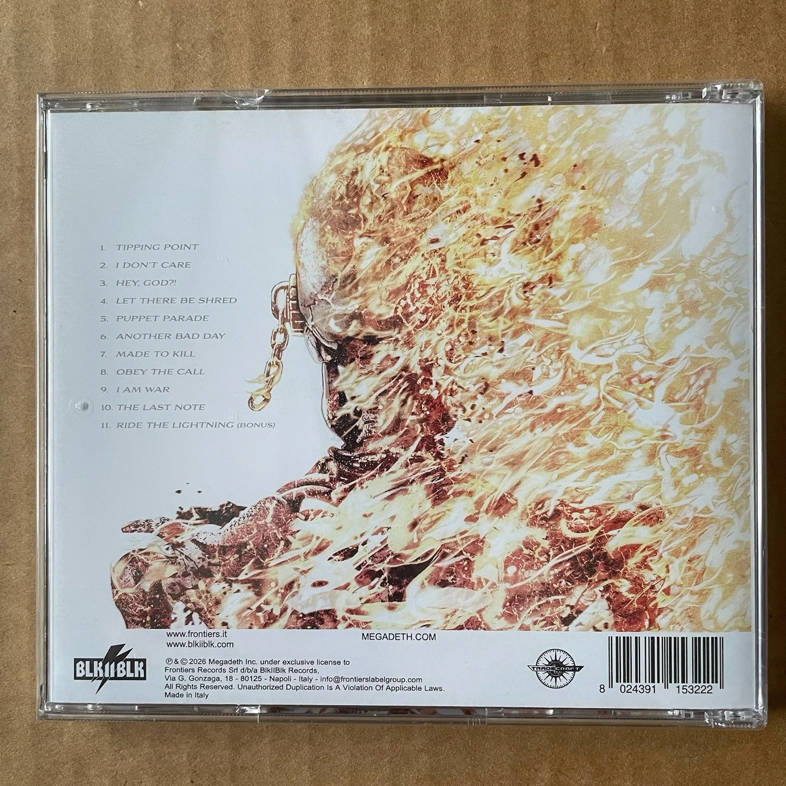 Megadeth Self Titled SIGNED CD 2026 AUTOGRAPHED Photo Insert, image 3