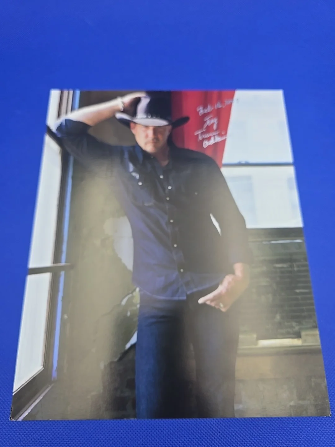 TRACE ADKINS AUTOGRAPHED SIGNED 8X10 PHOTO Country 🔥🎼🔥 2/16/07 Taj Mahal, NJ, изображение 3