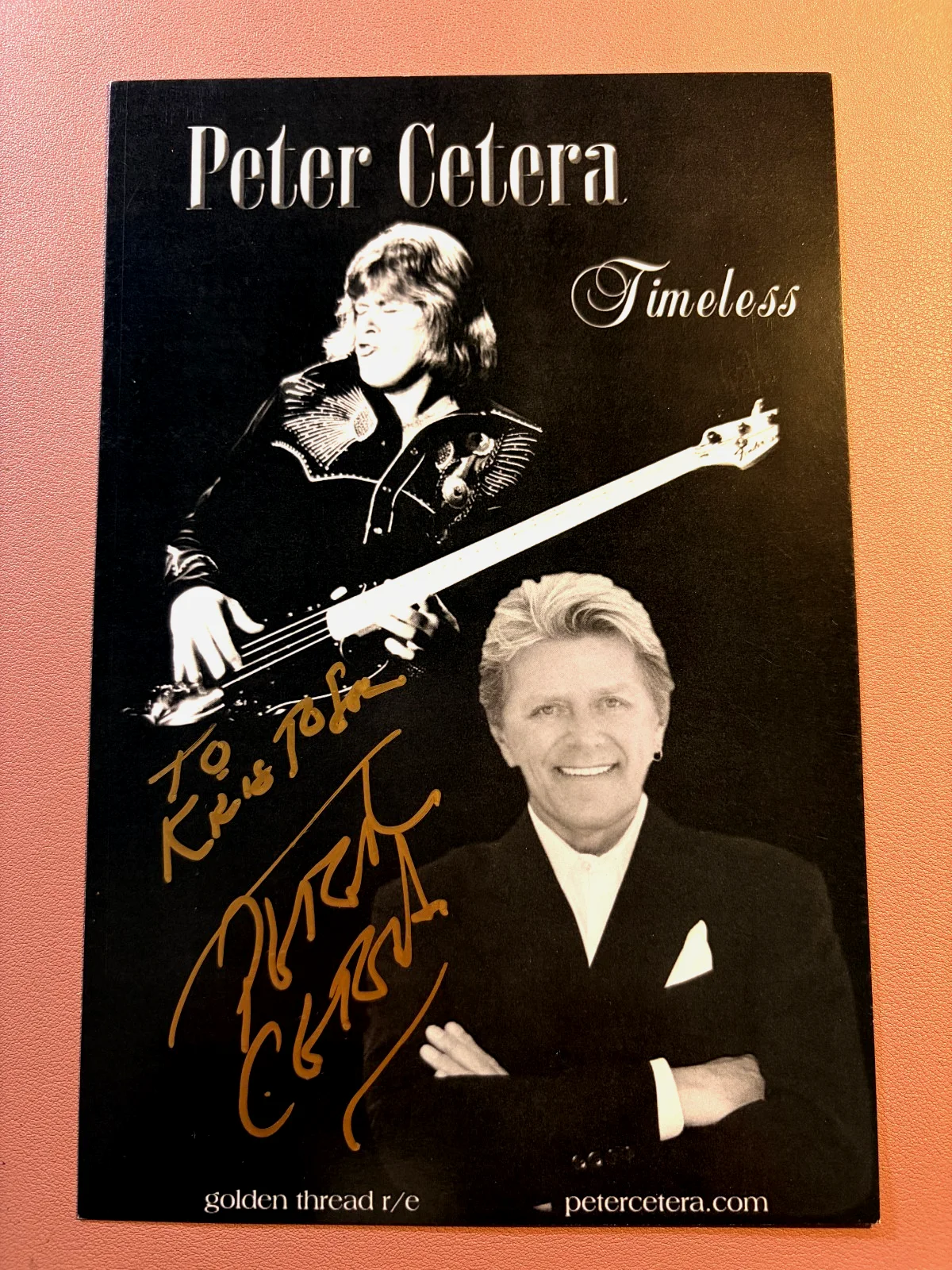 Peter Cetera HAND SIGNED•5.5 x 8 Photo• Singer of Band CHICAGO LEGENDARY, image 2