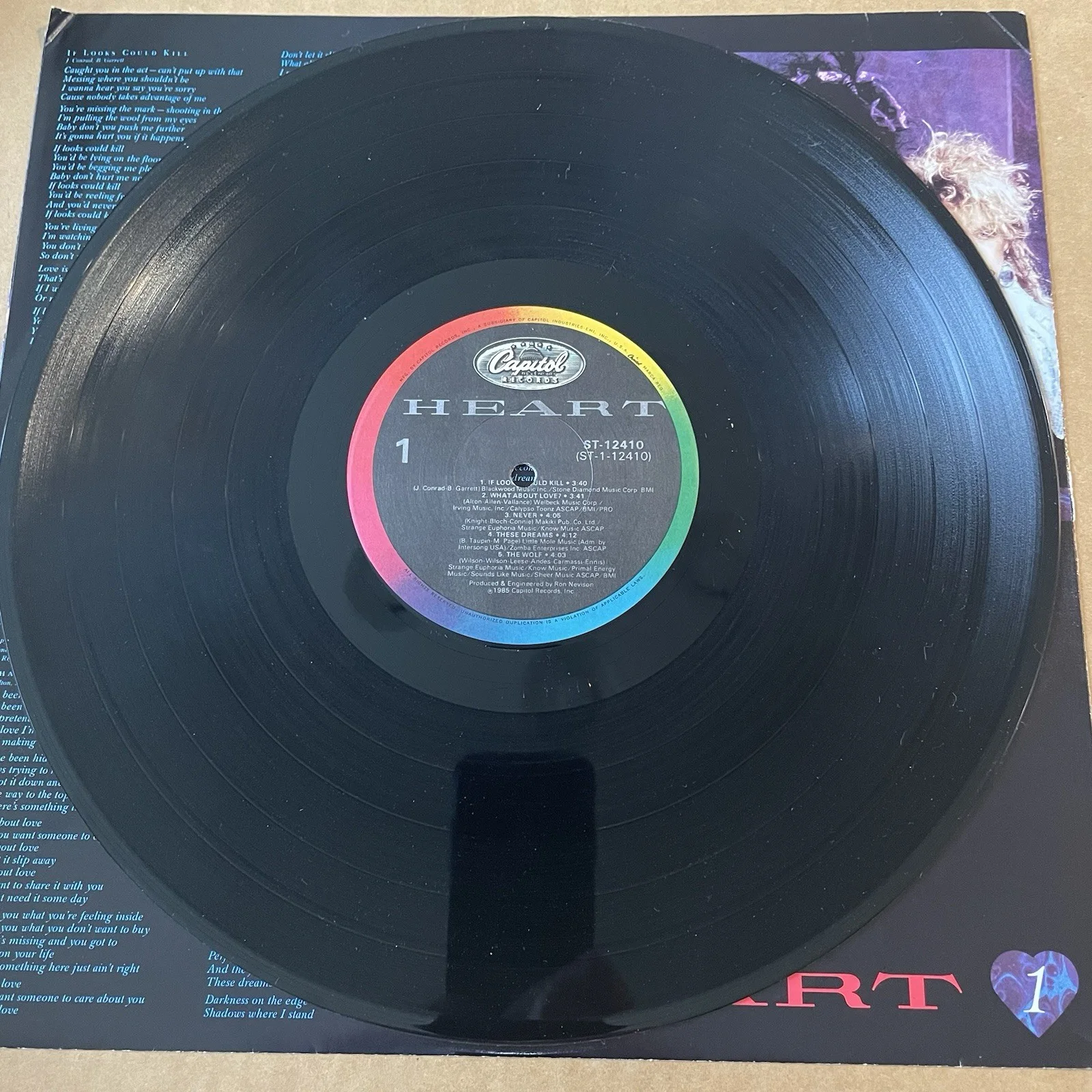 Heart Nancy Wilson Signed Autographed Record Album Vinyl, изображение 4