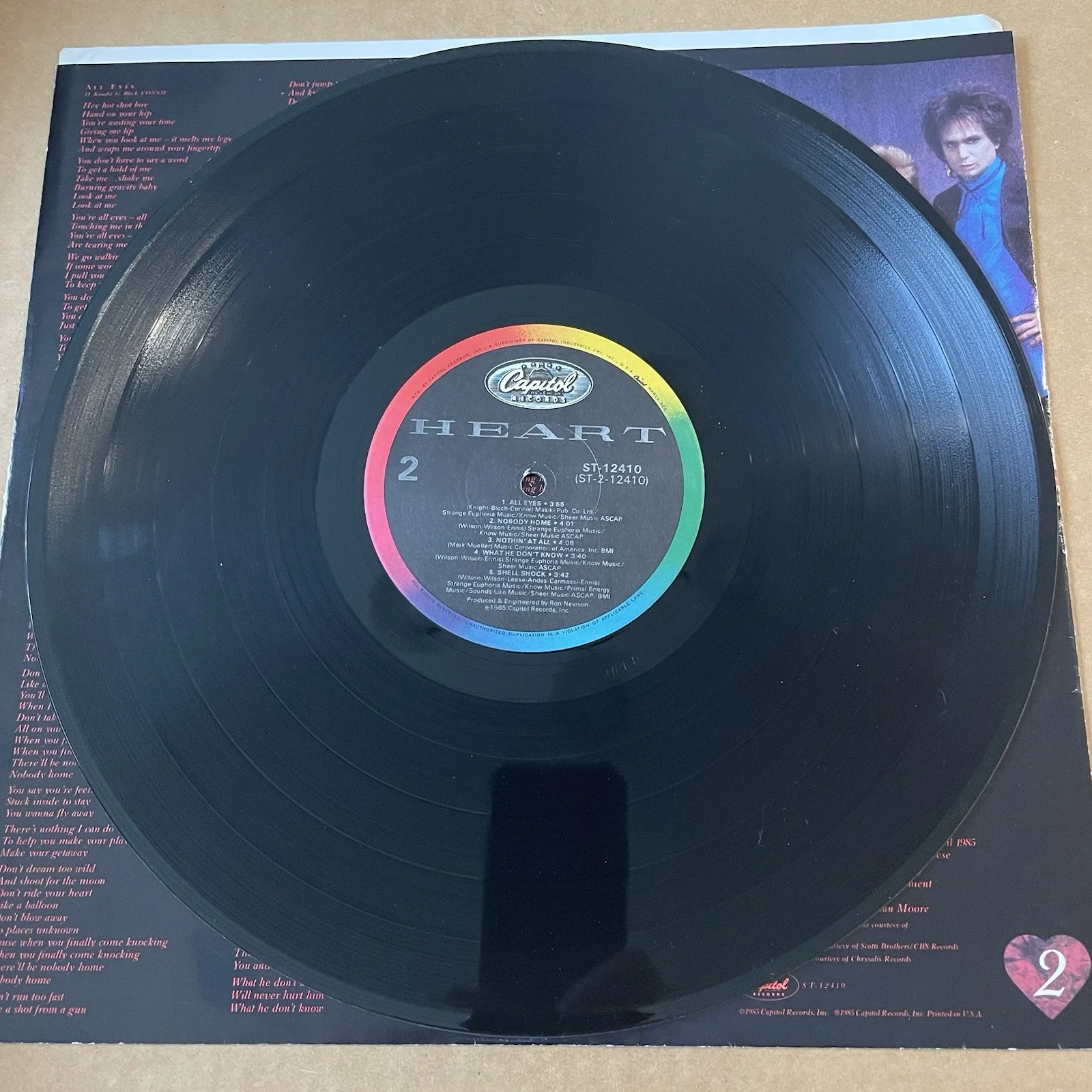 Heart Nancy Wilson Signed Autographed Record Album Vinyl, изображение 5
