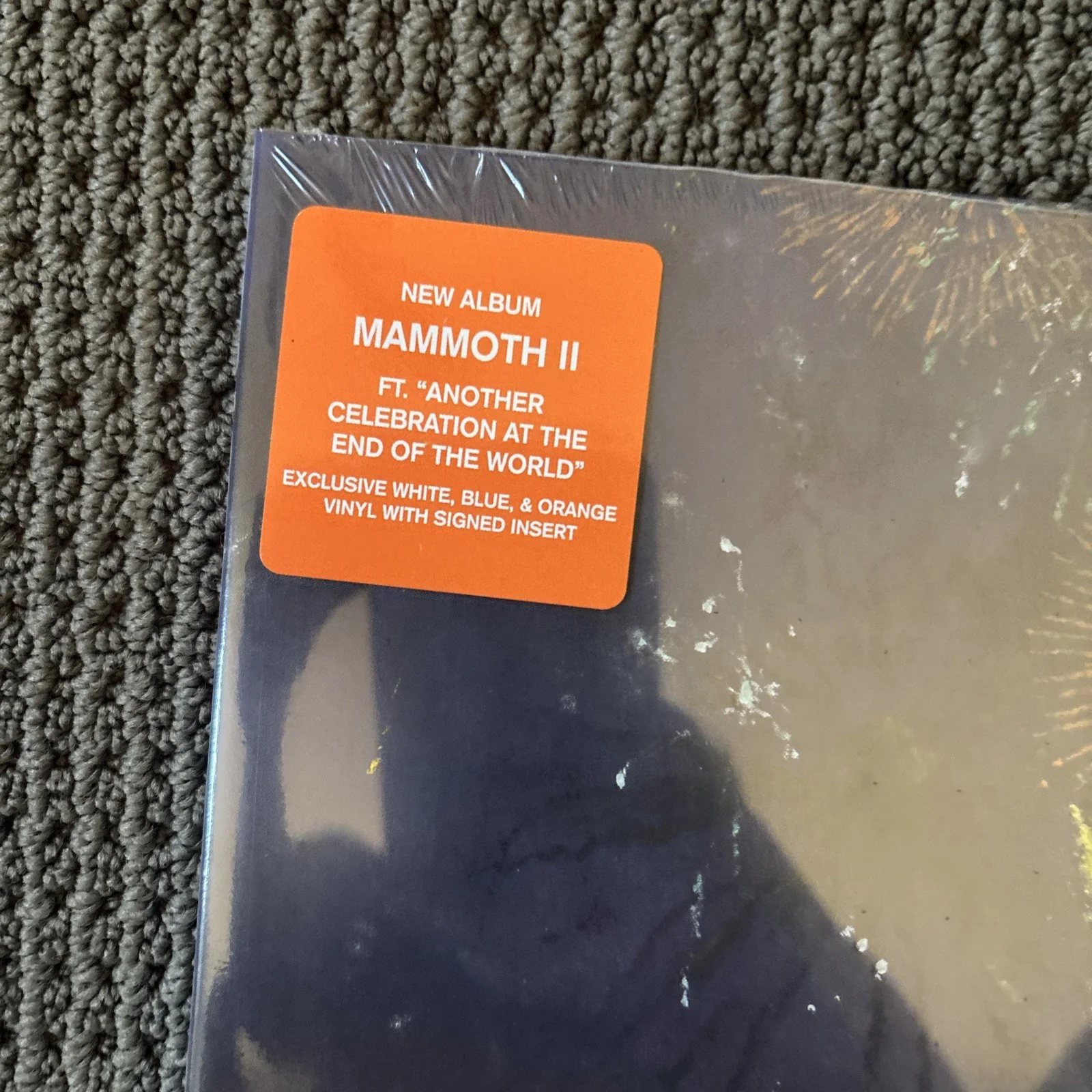 Mammoth WVH II LP Signed Insert Album Vinyl Factory Sealed White/blue/orange, изображение 2