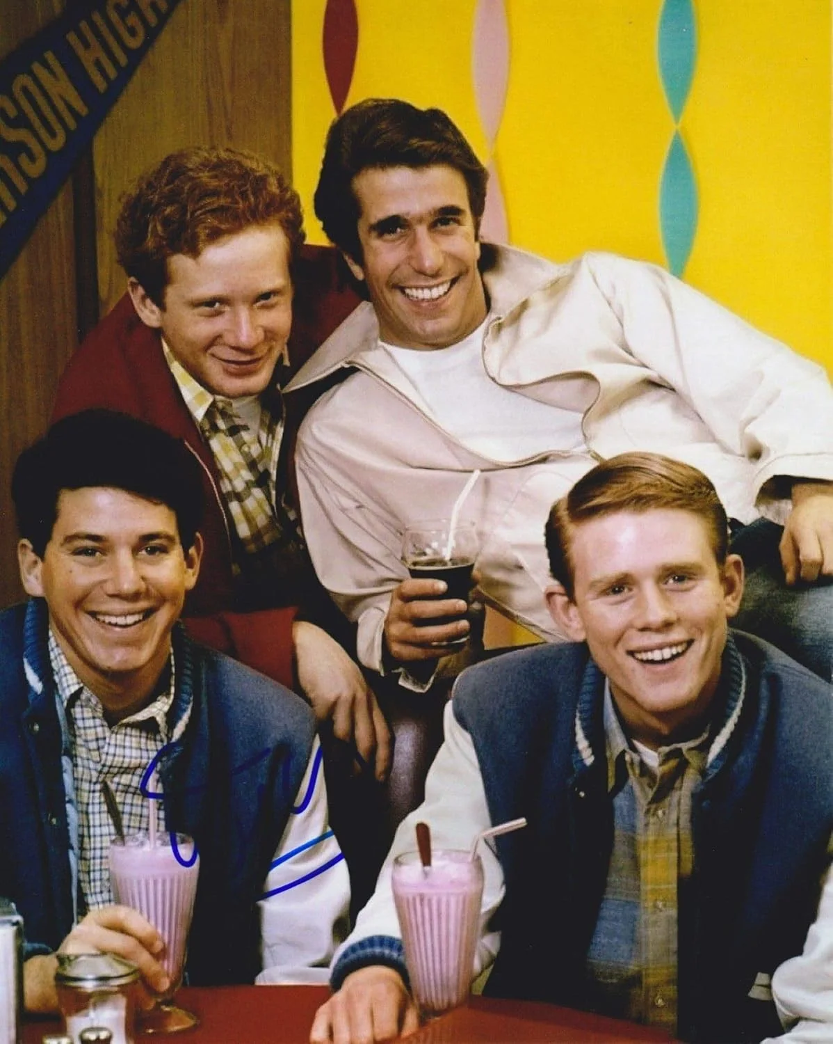 Anson Williams — Anson Williams Signed Autographed "Happy Days" Glossy 8x10 Photo