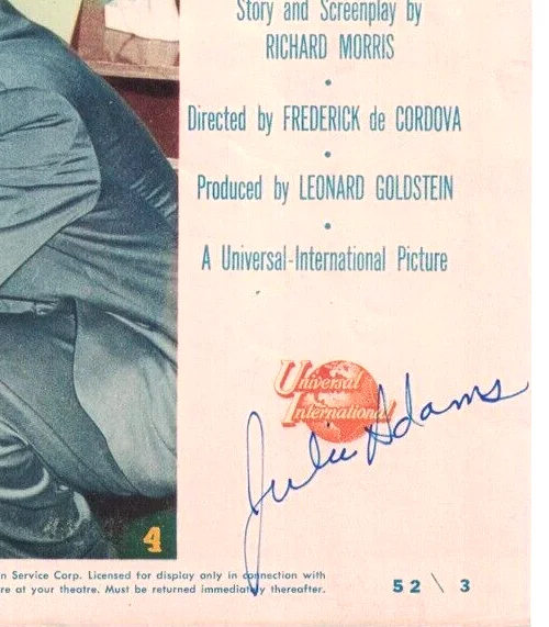 Julie Adams — JULIE ADAMS Julia JSA Autographed 11X14 Finders Keepers LC FREE SHIP! Not JSA, изображение 2
