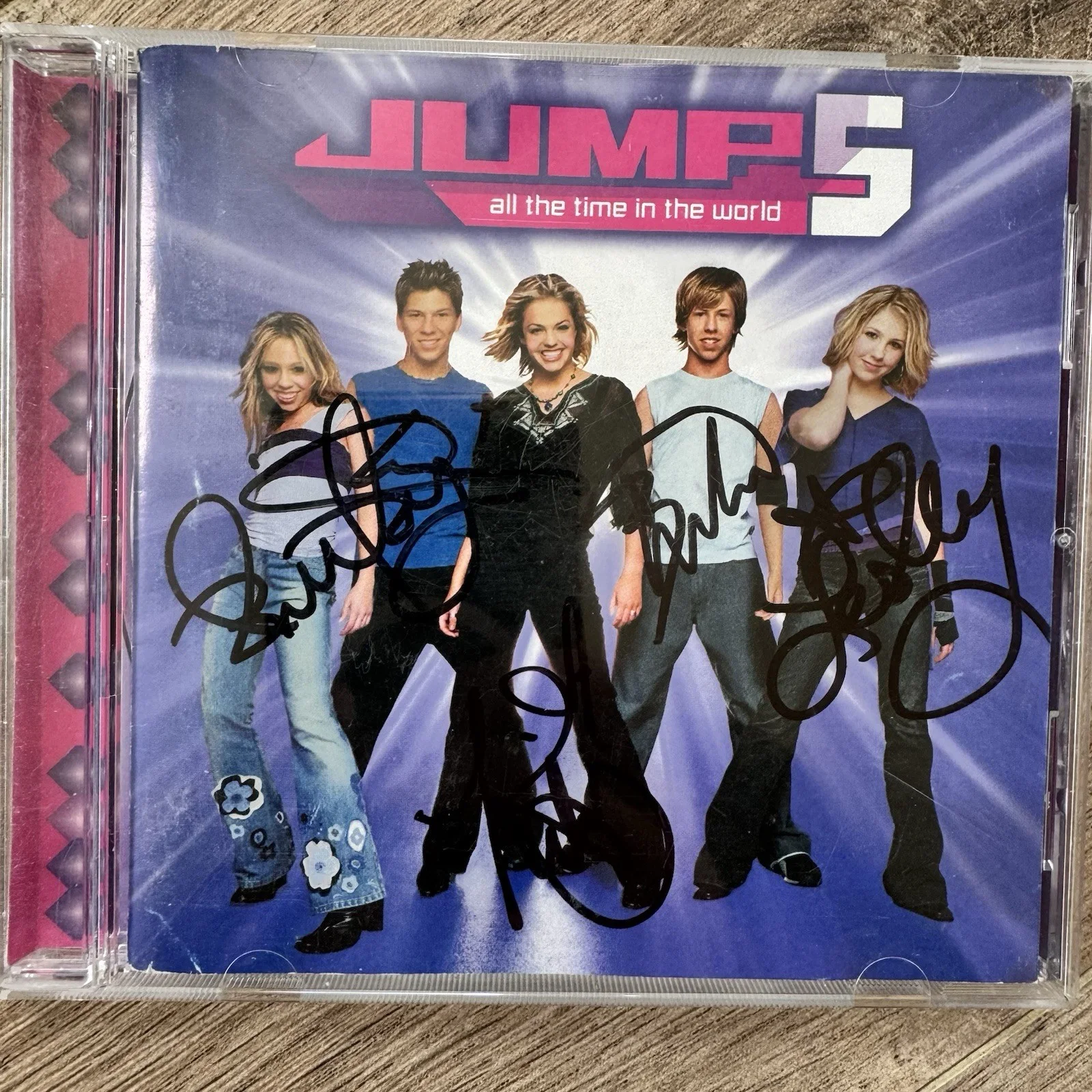 Jump5 – SIGNED All the Time in the World (CD, 2002 Sparrow Records) VG, изображение 2