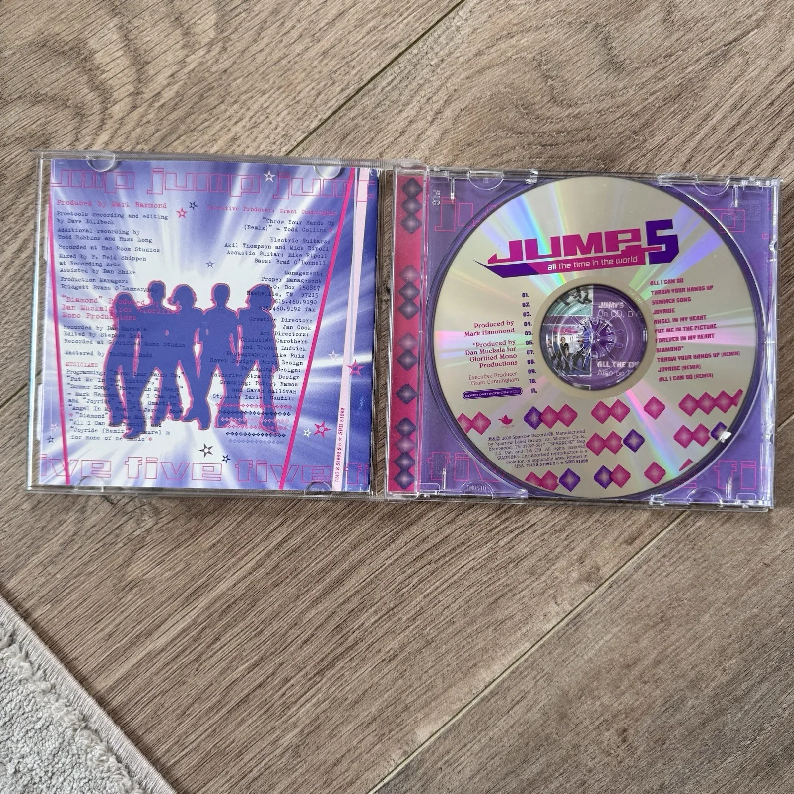 Jump5 – SIGNED All the Time in the World (CD, 2002 Sparrow Records) VG, изображение 3