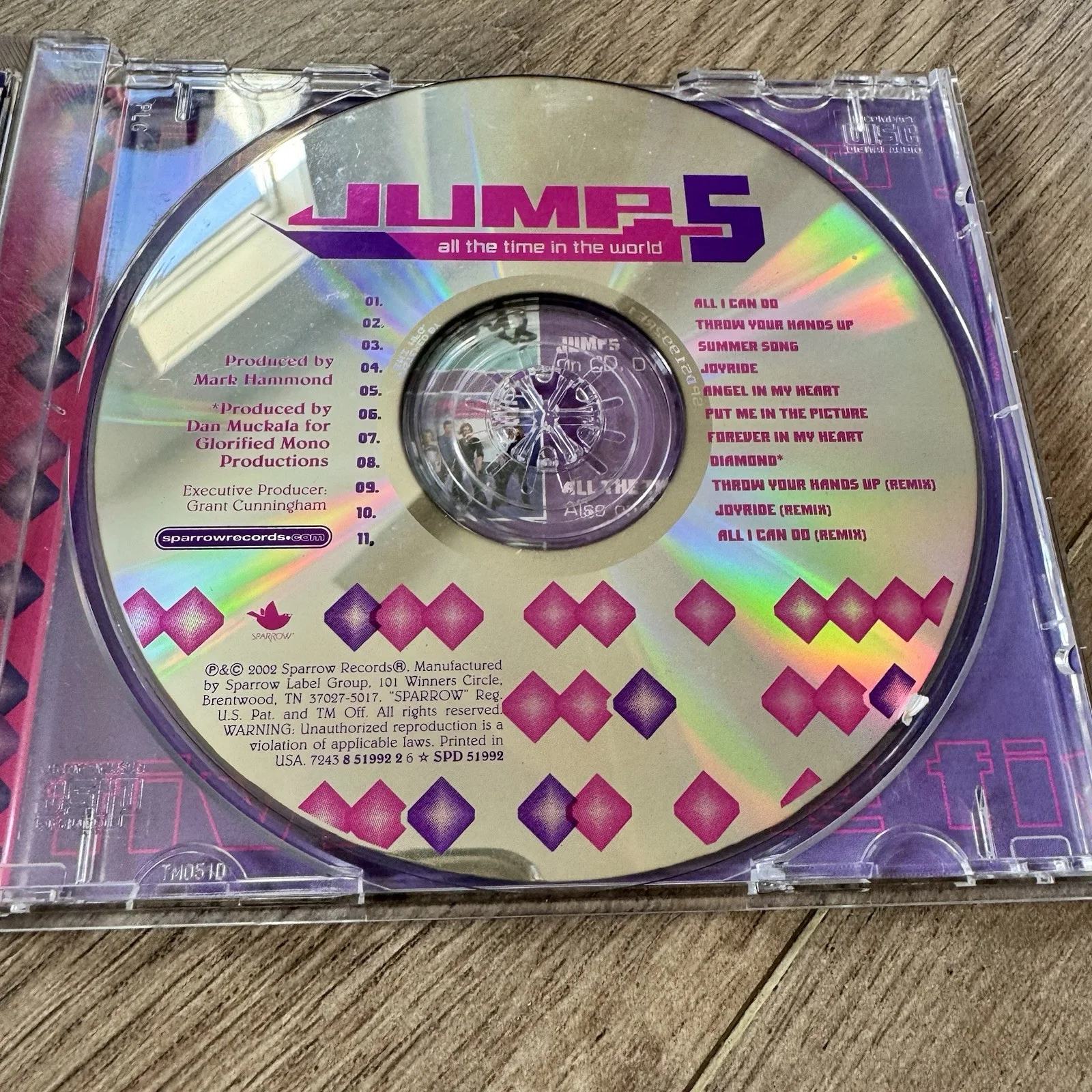 Jump5 – SIGNED All the Time in the World (CD, 2002 Sparrow Records) VG, изображение 4