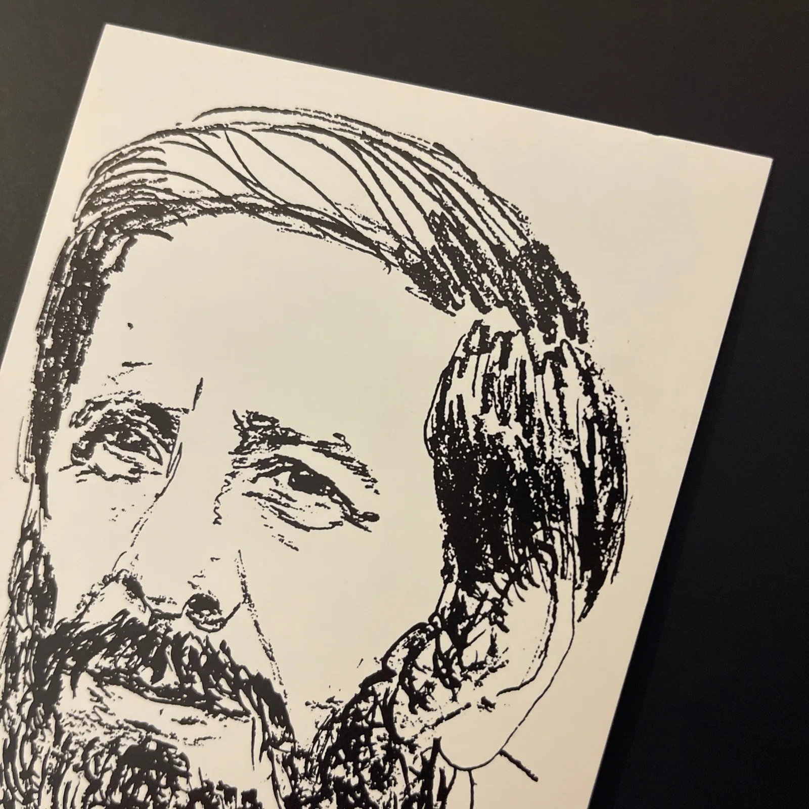 CHAIM TOPOL Fiddler On Roof, James Bond: Signed Celebrity Sketch Print 4x6” /KSK, image 3