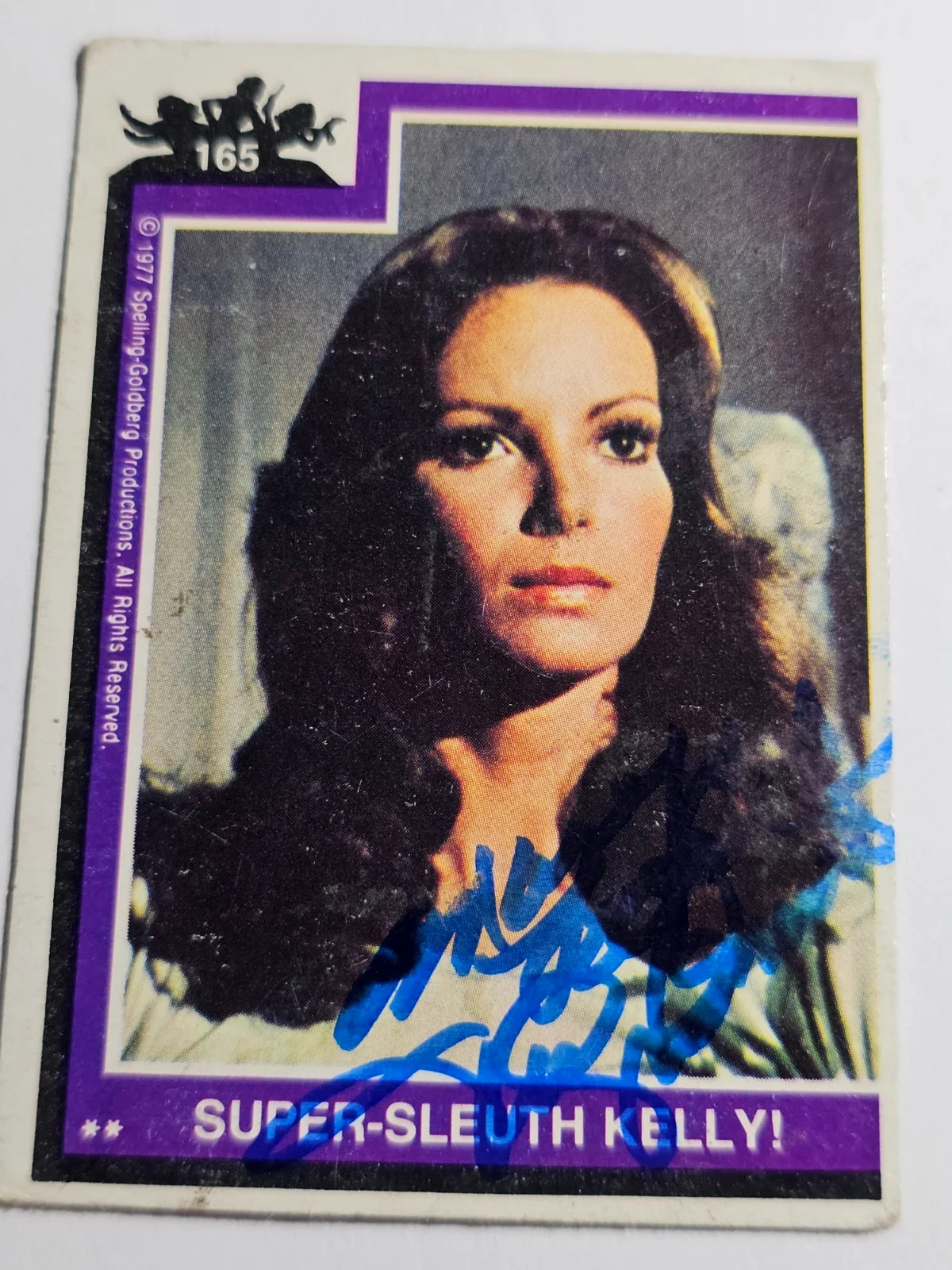 Jaclyn Smith — ( 2 ) Jaclyn Smith 1977 Charlies Angels (Kelly) Autographed Cards #165 & #169, image 4