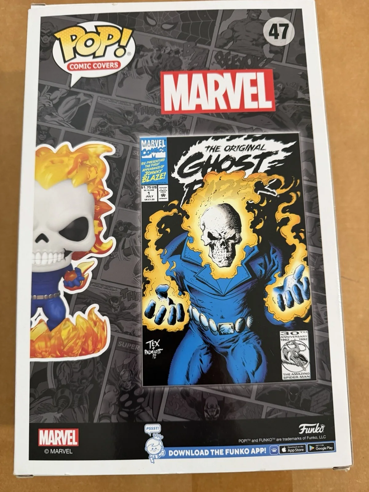 Nicolas Cage Signed Ghost Rider Funko Deluxe 47 Spider-Man Autograph Exact Proof, изображение 3