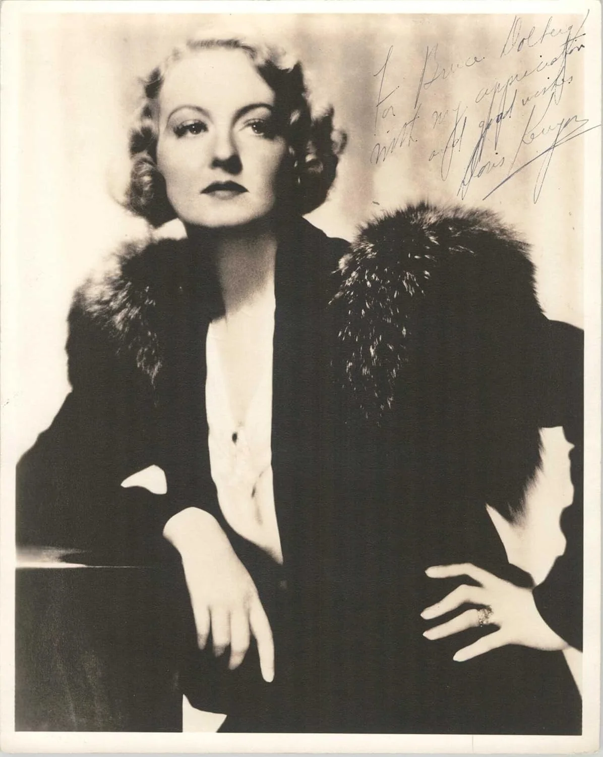Doris Kenyon — Doris Kenyon (d. 1979) Signed Autographed Vintage 8x10 Photo