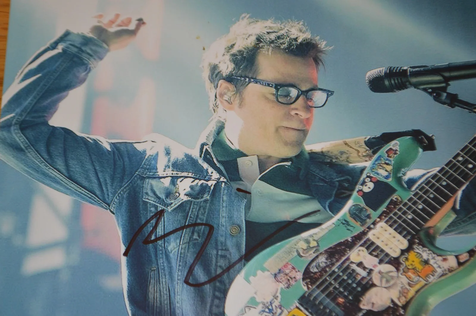 Weezer ~ Rivers Cuomo Autographed 8x10 Color Photo with AUTOGRAPH COA, image 3