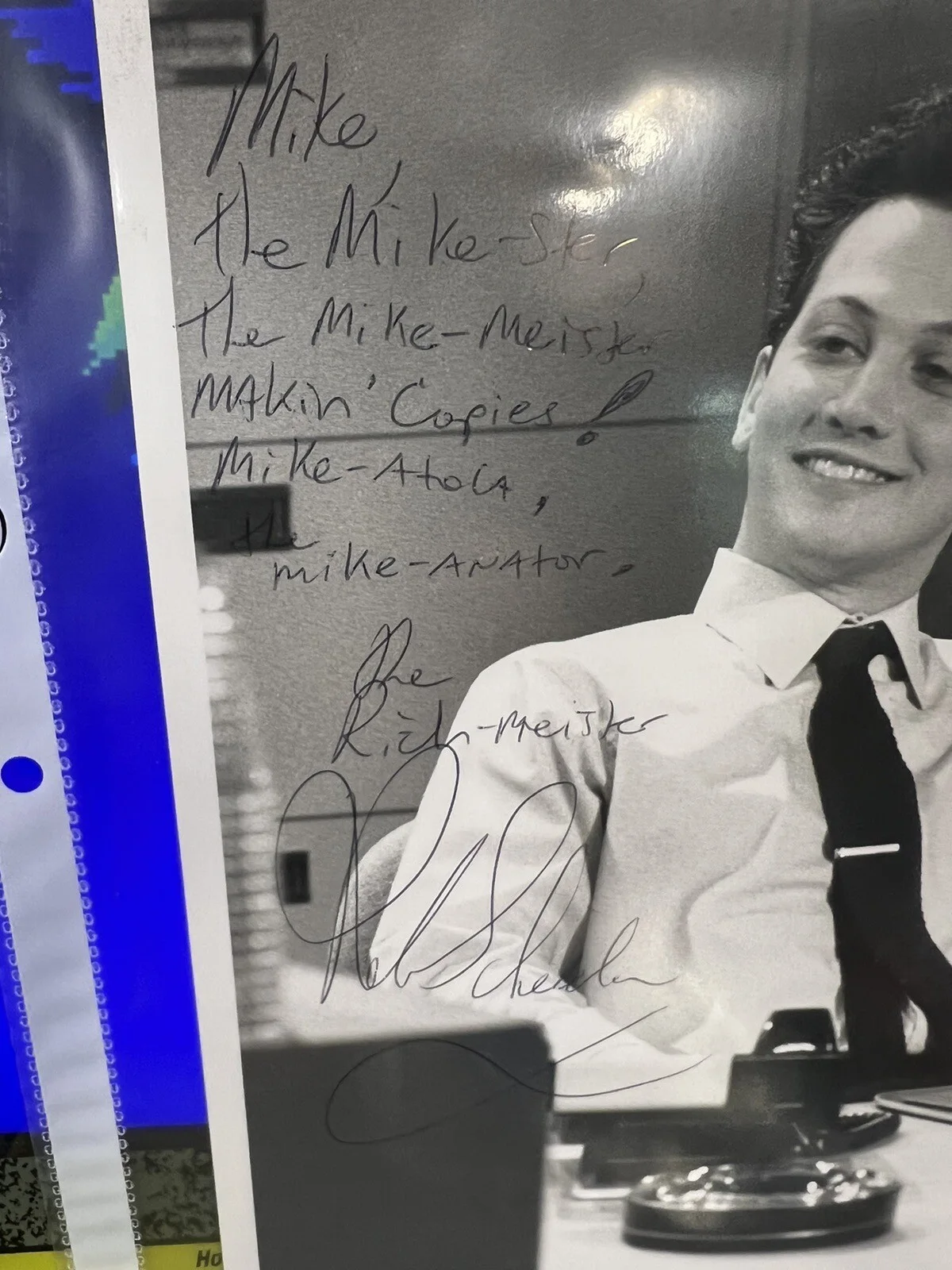 1991 NBC SNL Rob Schneider Signed Autographed 8x10 & Personal Note Rich-Meister, изображение 3