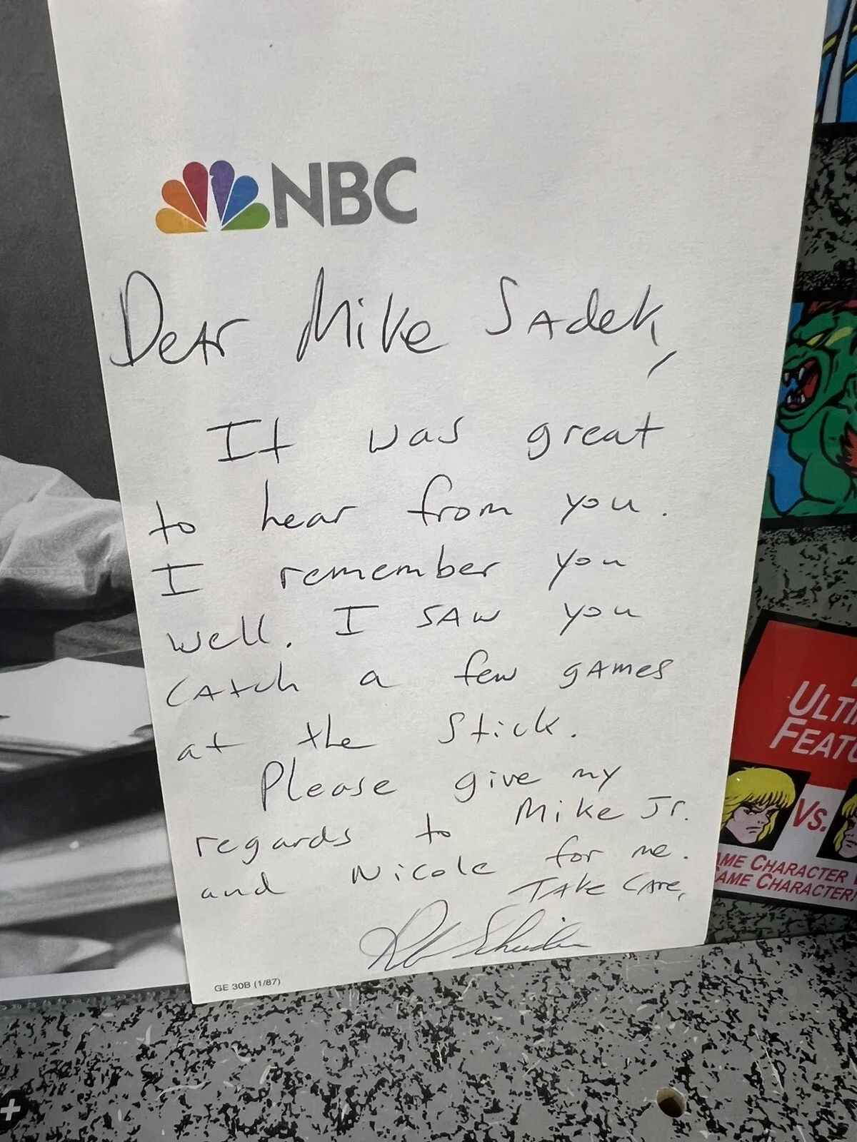 1991 NBC SNL Rob Schneider Signed Autographed 8x10 & Personal Note Rich-Meister, изображение 4
