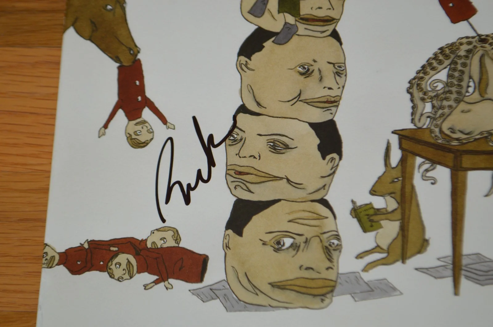 Beck Hansen Autographed "Guerolito" Vinyl Record LP Cover with JSA COA ~ BECK, image 2