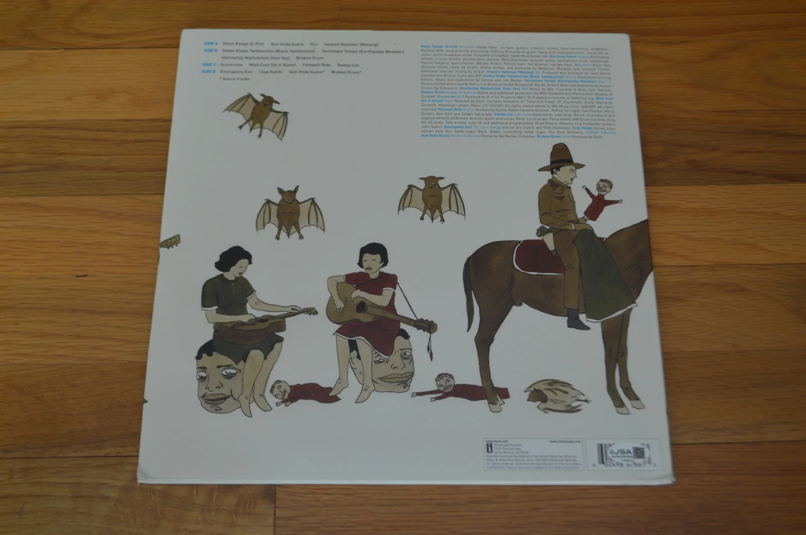 Beck Hansen Autographed "Guerolito" Vinyl Record LP Cover with JSA COA ~ BECK, image 4