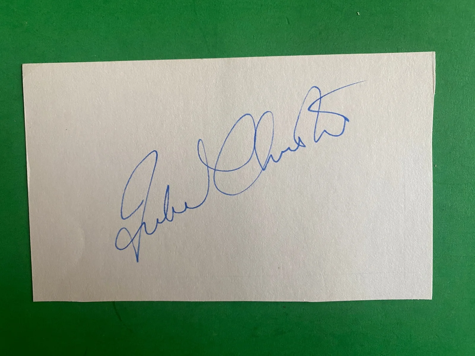 Julie Christie Autographed/Signed 3 x 5 Index Card Dr Zhivago Heaven Can Wait, image 2