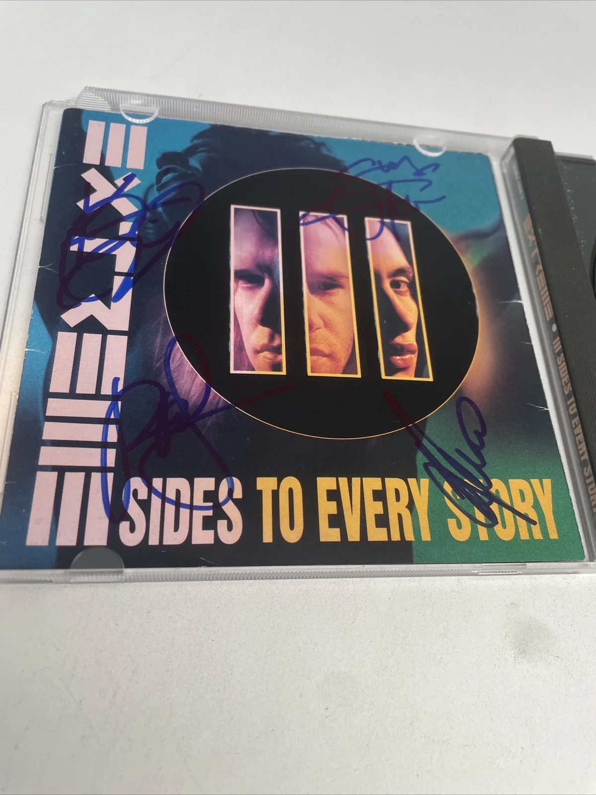 Extreme III Side To Every Story CD Autographed Signed X4 Cherone Nuno Badger, image 3