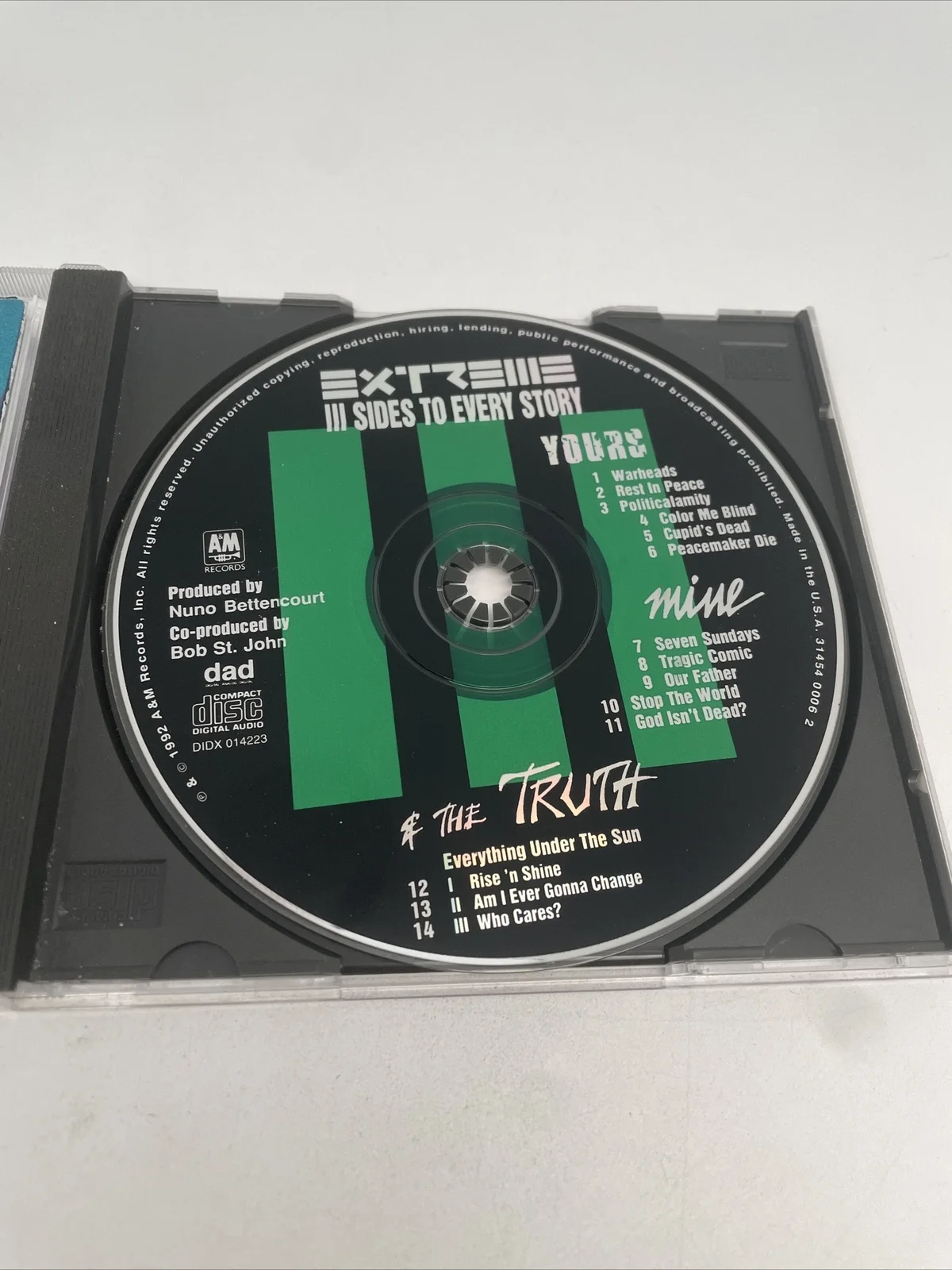 Extreme III Side To Every Story CD Autographed Signed X4 Cherone Nuno Badger, image 4