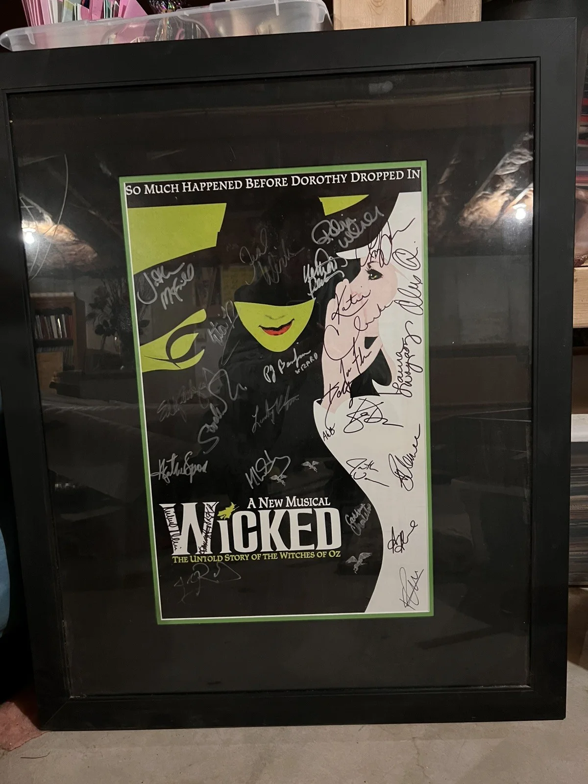 Many Signatures — Wicked The Musical OFFICIAL BROADWAY POSTER Autographed Signed Rare, изображение 2