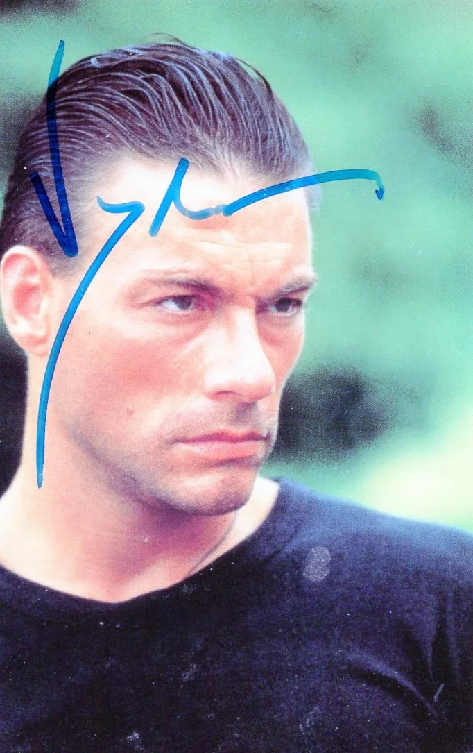 JEAN-CLAUDE VAN DAMME — Jean Claude Van Damme Signed in Person- 3.5x5.5 Color Photo W/COA