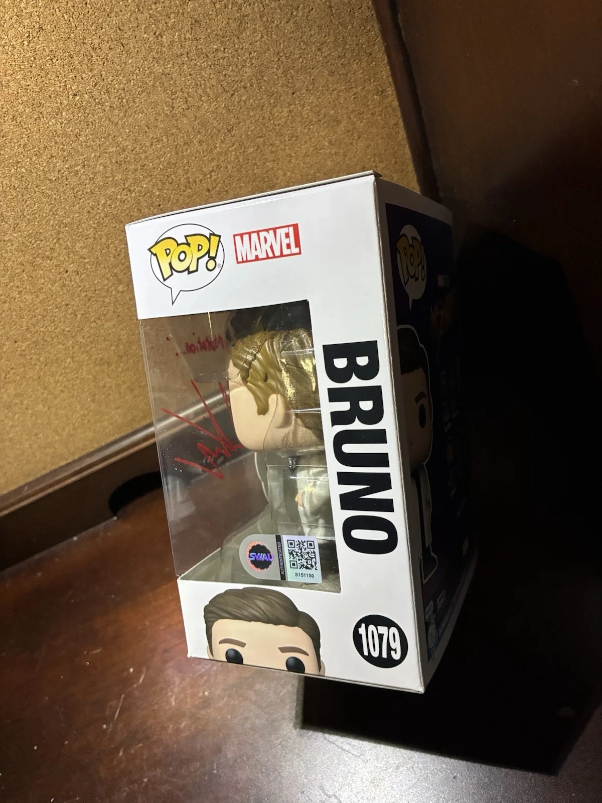 Matt Lintz — Matt Lintz Signed Ms. Marvel “Bruno” Funko Pop With Quote #1079 SWAU, изображение 3