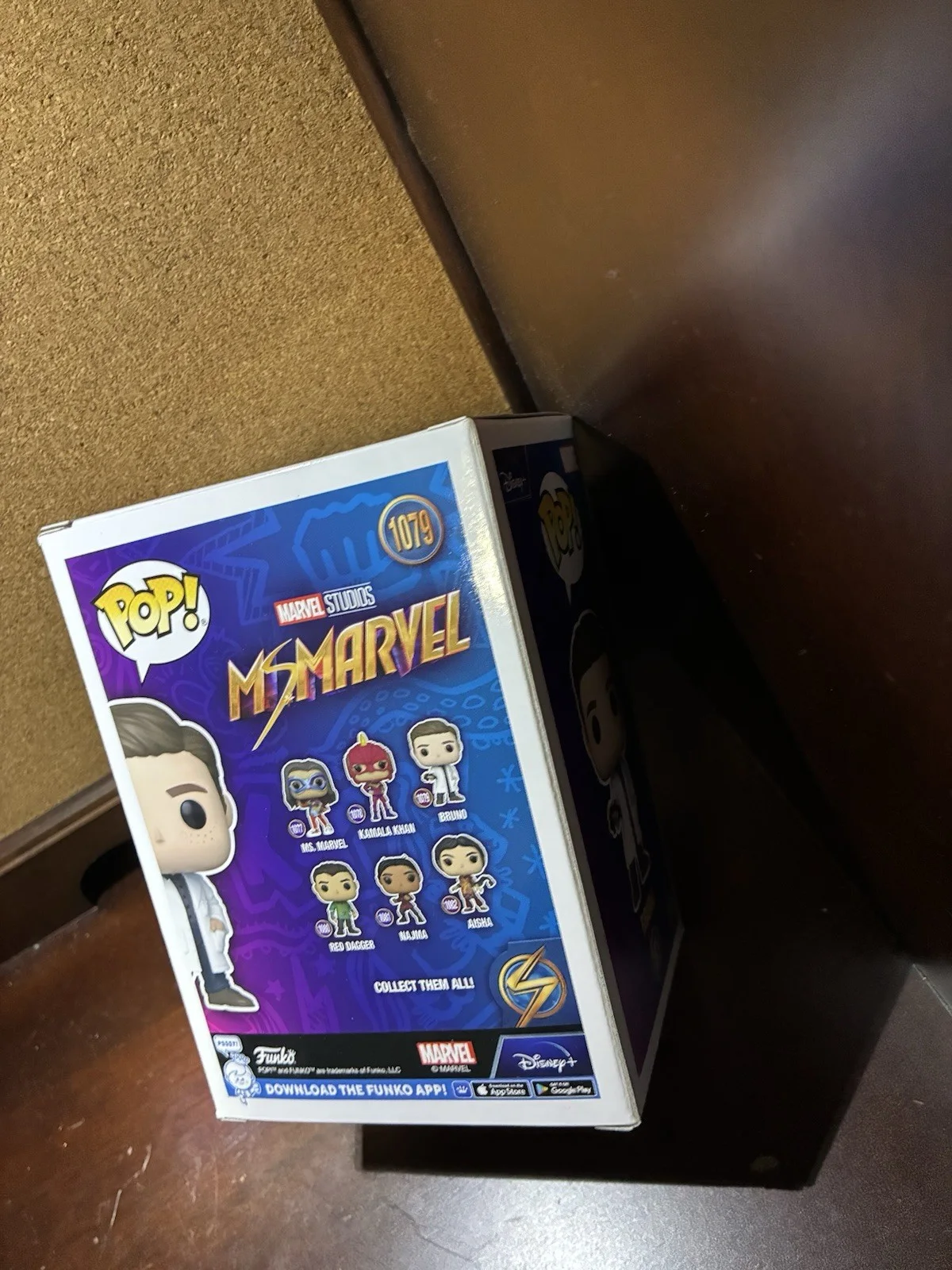 Matt Lintz — Matt Lintz Signed Ms. Marvel “Bruno” Funko Pop With Quote #1079 SWAU, изображение 4