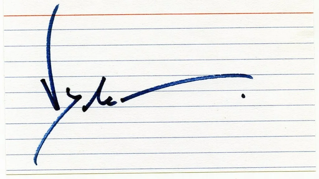 Jean Claude Van Damme Signed in Person- 3x5 Index Card W/COA, изображение 2