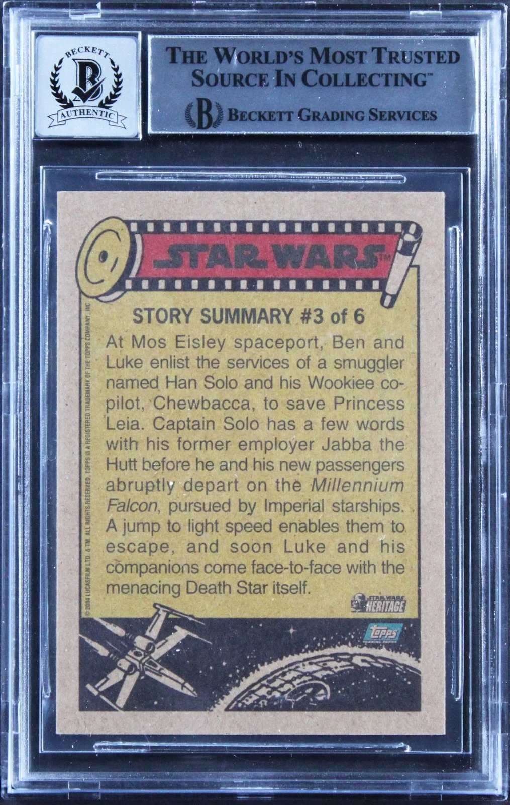 Roberta Friedman, Bruce Green, Dennis Muren — (3) Friedman +2 "SFX" Signed 2004 Star Wars Herit #3 Card Auto 10! BAS Slabbed, изображение 2
