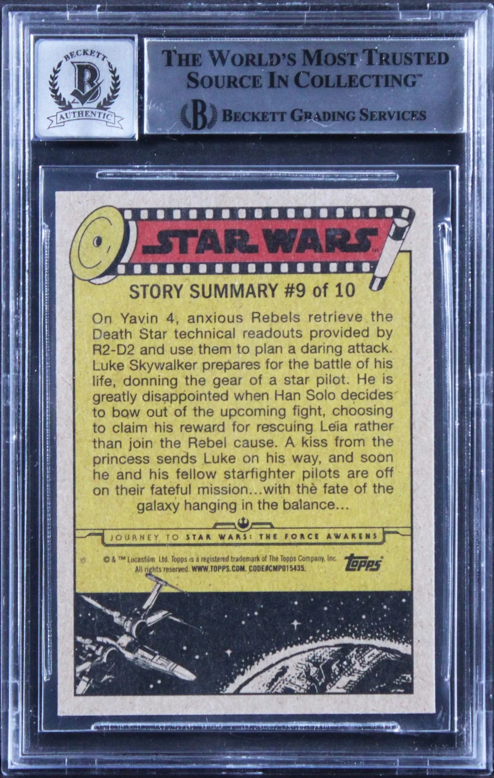 Roberta Friedman, Bruce Green, Dennis Muren — (3) Friedman +2 "SFX" Signed 2015 Star Wars JTTFA #29 Card Auto 10! BAS Slabbed, изображение 2