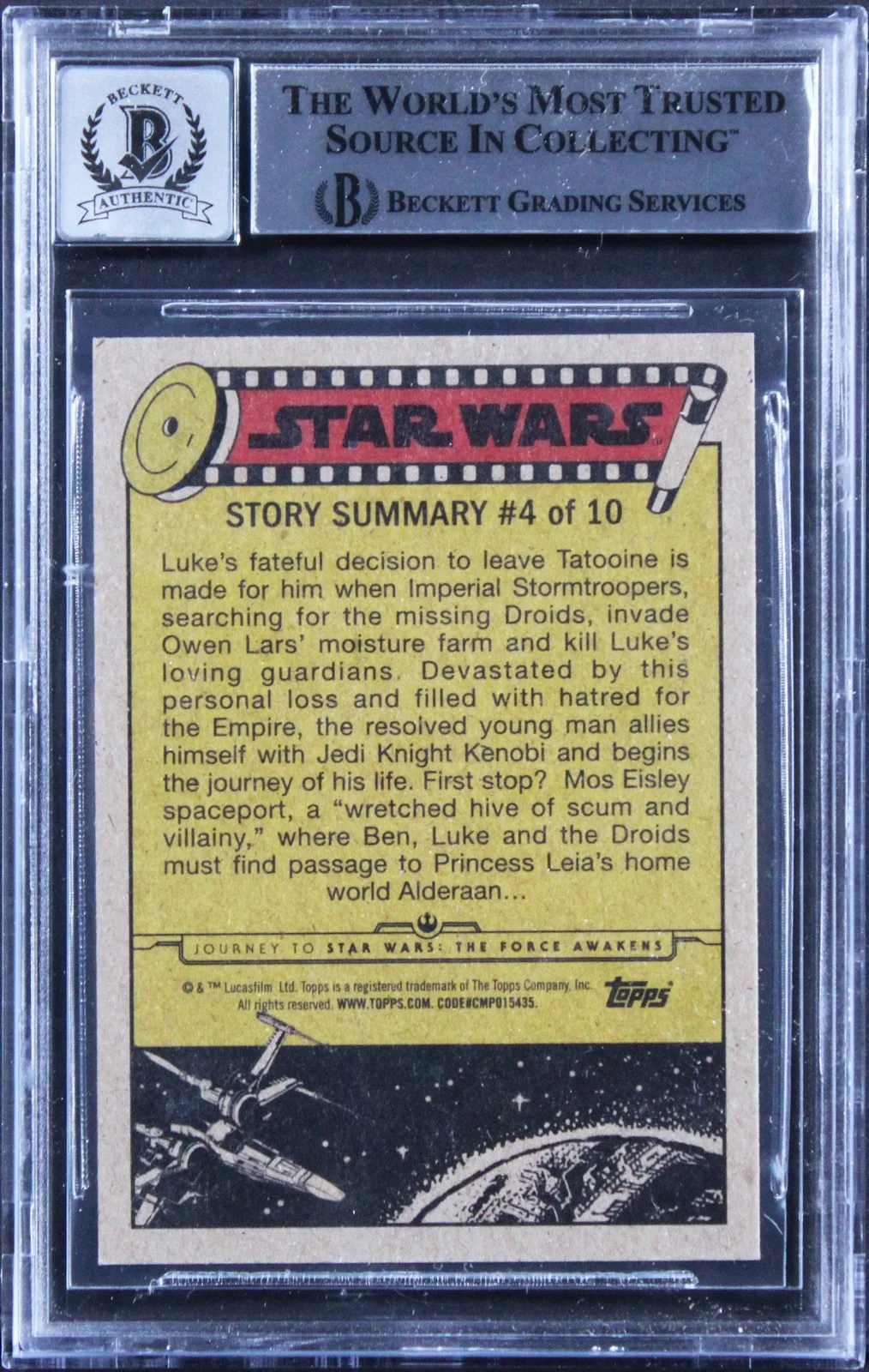 Tim Donaldson, Joe Weber, Andrea Wickman Miller — (3) Weber +2 "Jawa" Signed 2015 Star Wars JTTFA #24 Card Auto 10! BAS Slabbed, изображение 2