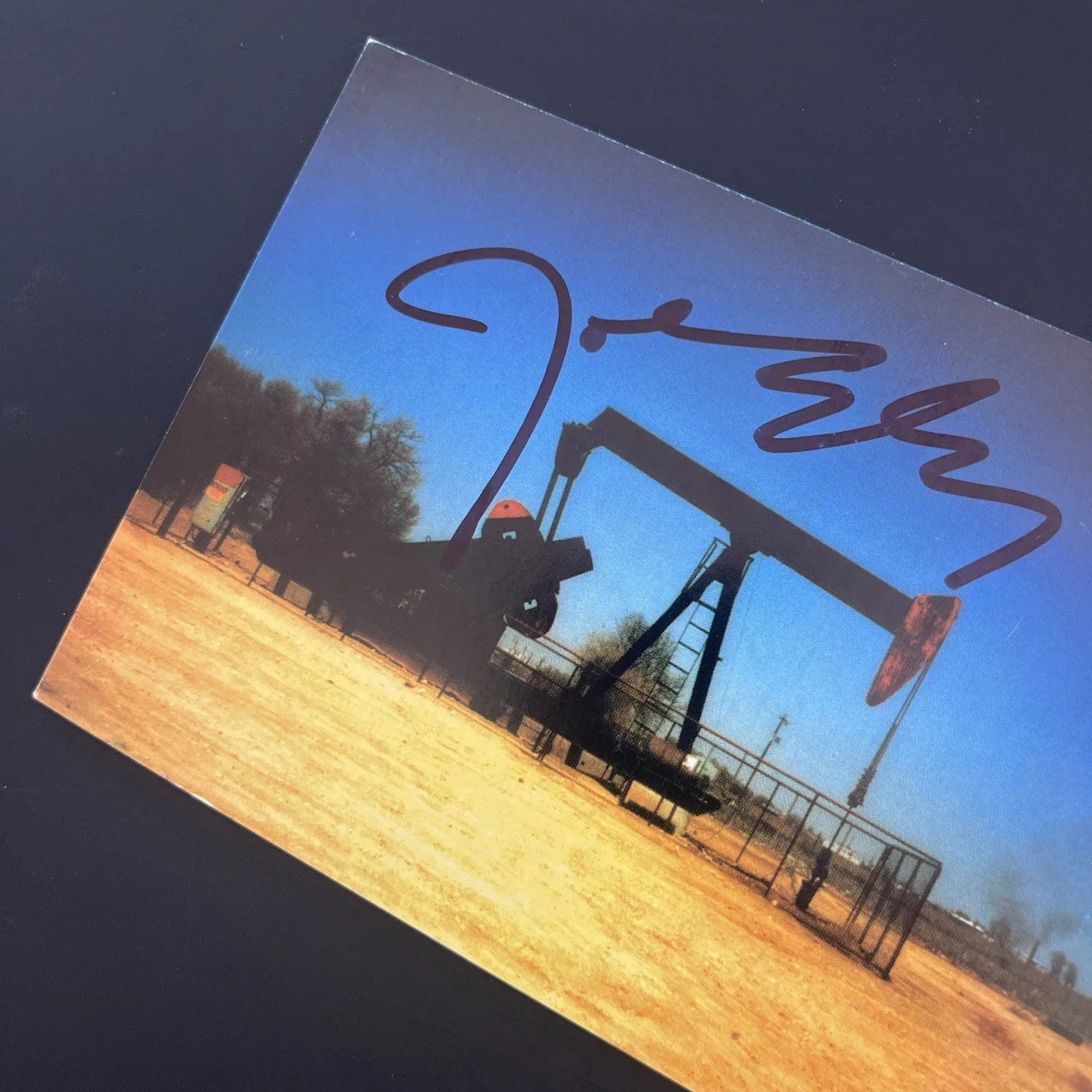 JOE ELY Country Pumpjack Oil Texas: Hand Signed Celebrity Postcard 4 x 6” / KSK, image 3