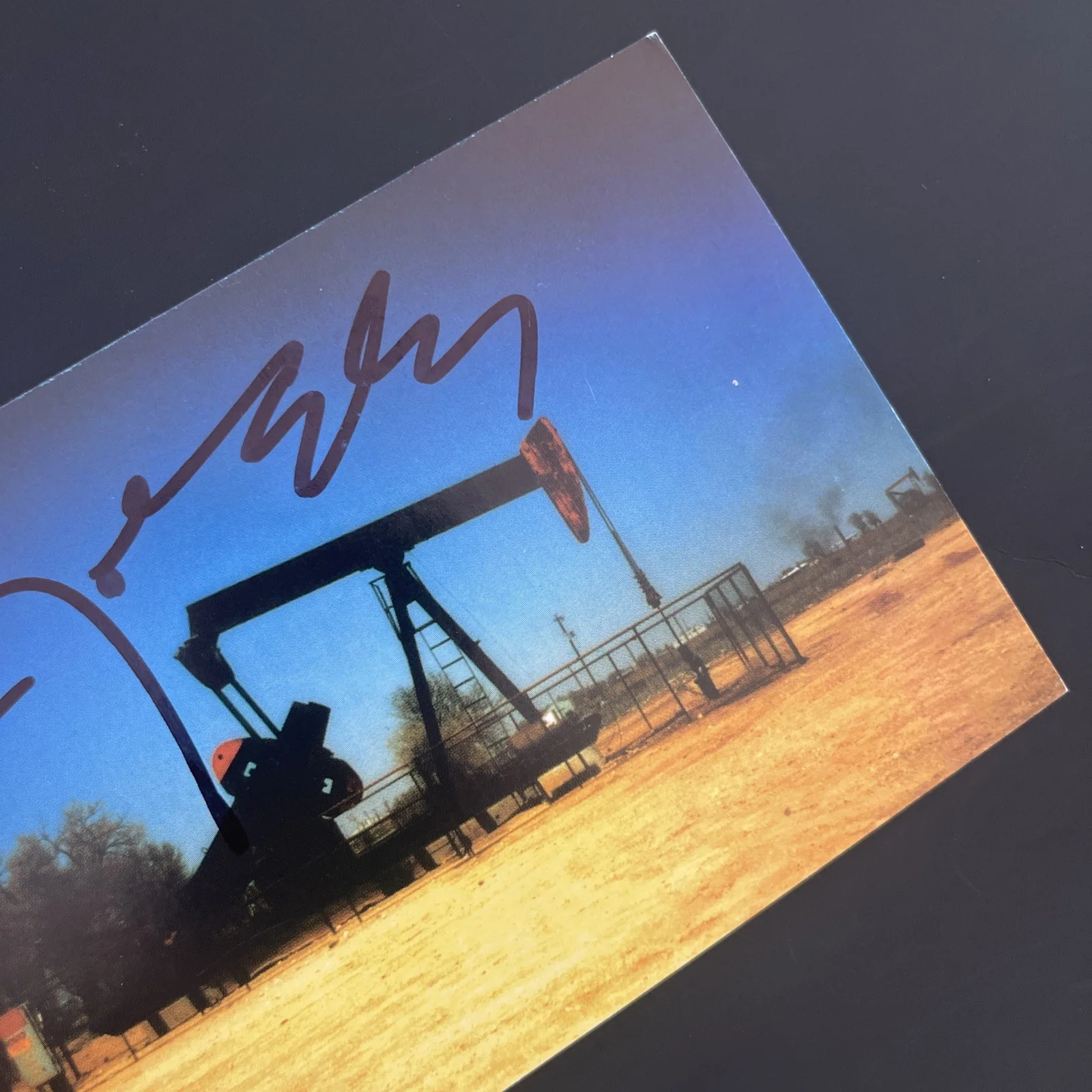 JOE ELY Country Pumpjack Oil Texas: Hand Signed Celebrity Postcard 4 x 6” / KSK, image 4