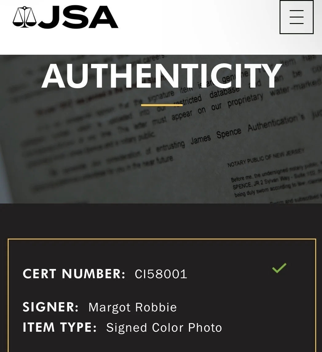 Margot Robbie — Margot Robbie Signed Autographed 8x10 inch Photo Barbie Suicide Squad CGC x JSA, изображение 2