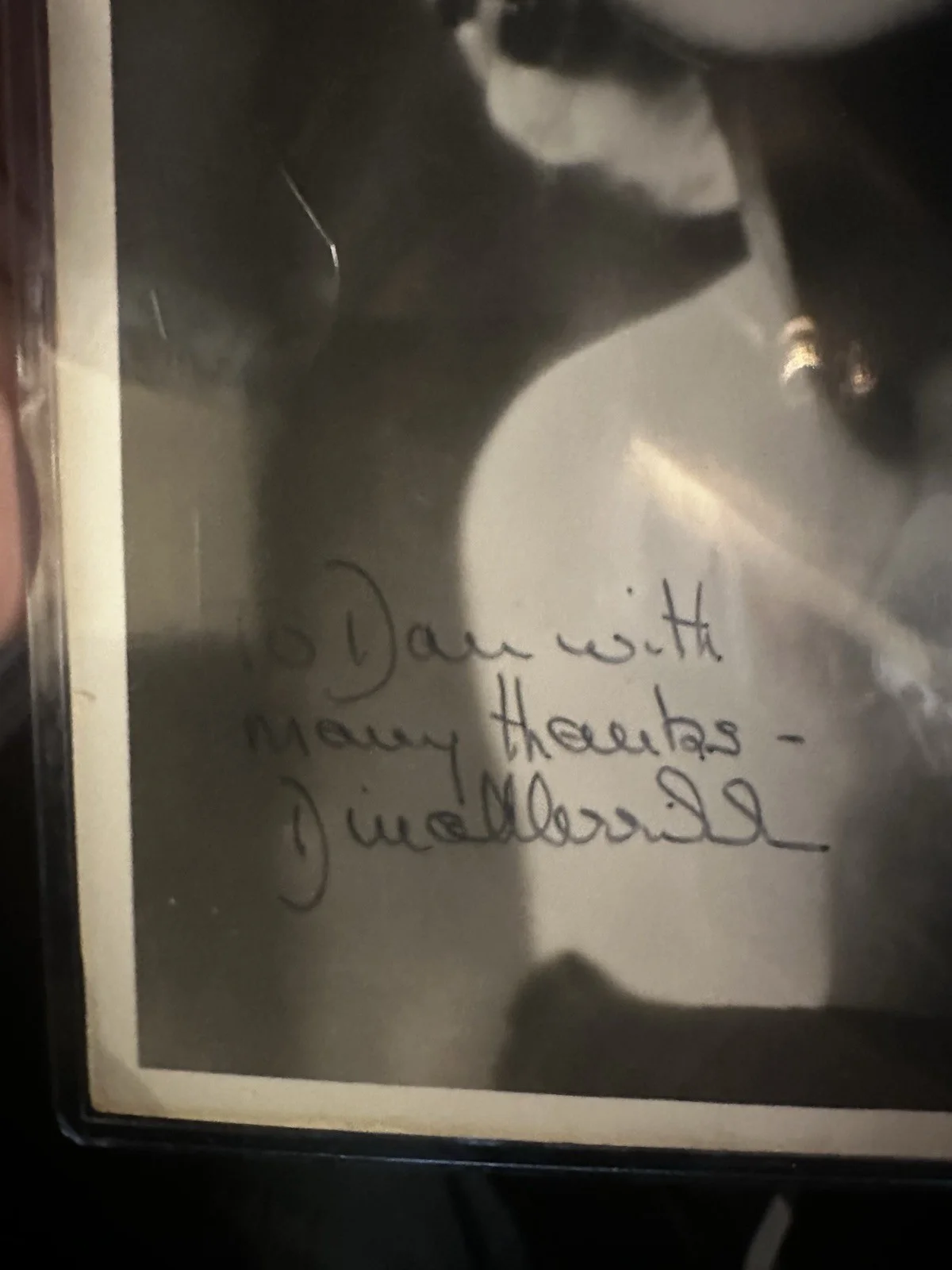 DINA MERRILL hand-signed BEAUTIFUL YOUNG 8x10 PORTRAIT authentic w/ COA, image 2
